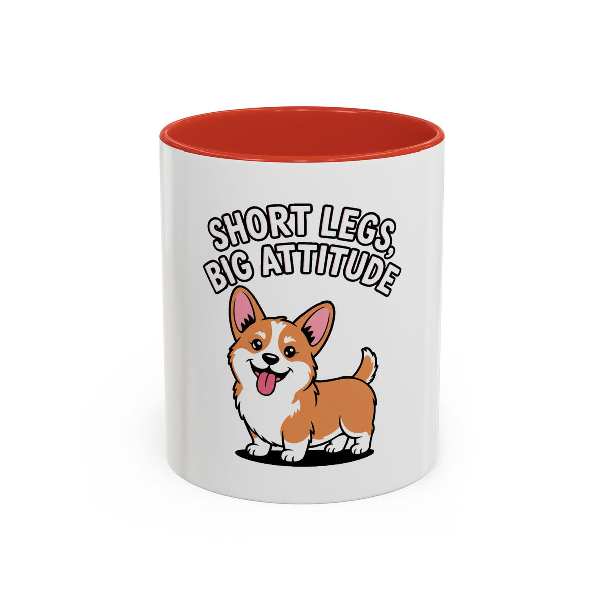 Corgi Mug, Short Legs Big Attitude Coffee Cup, Funny Corgi Lover Gift, Cute Dog Mug for Corgi Mom Dad, Sassy Dog Coffee Cup