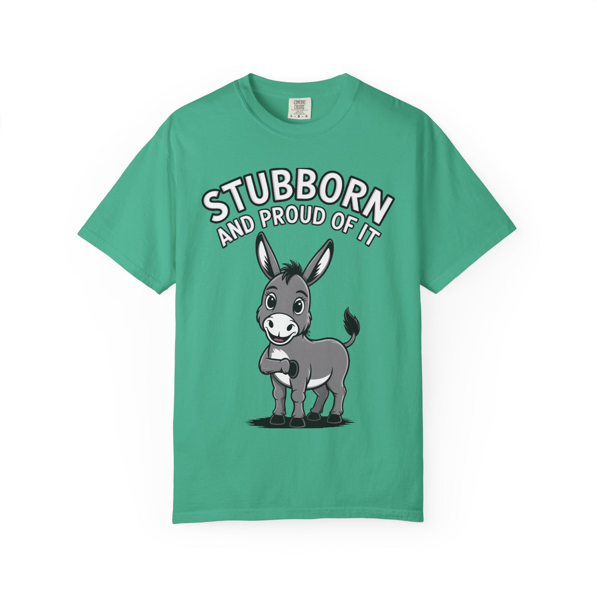 Stubborn Donkey T-Shirt, Funny 'Stubborn And Proud Of It' Tee, Cute Cartoon Donkey Shirt, Farm Animal Lover Gift