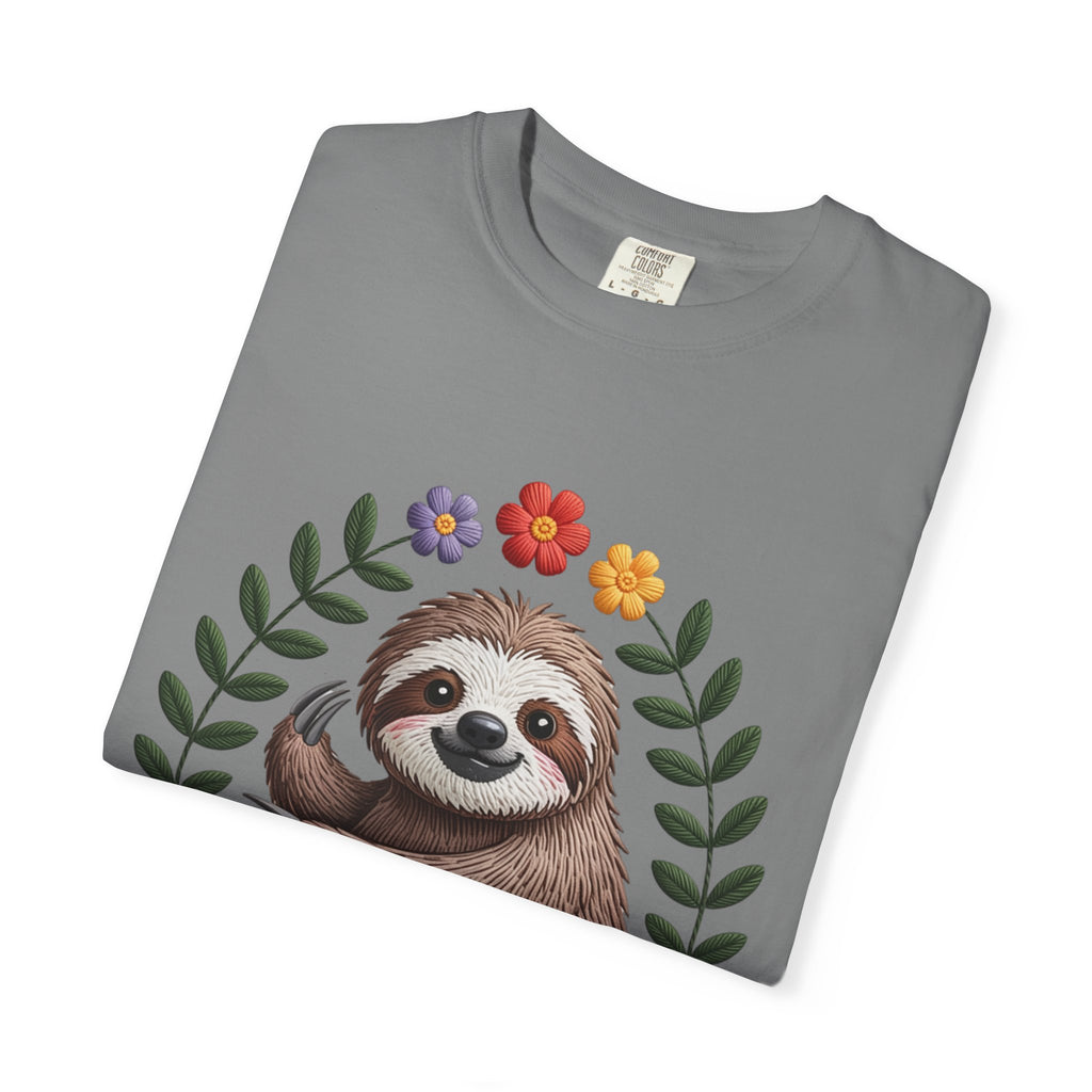 Floral Sloth T-Shirt