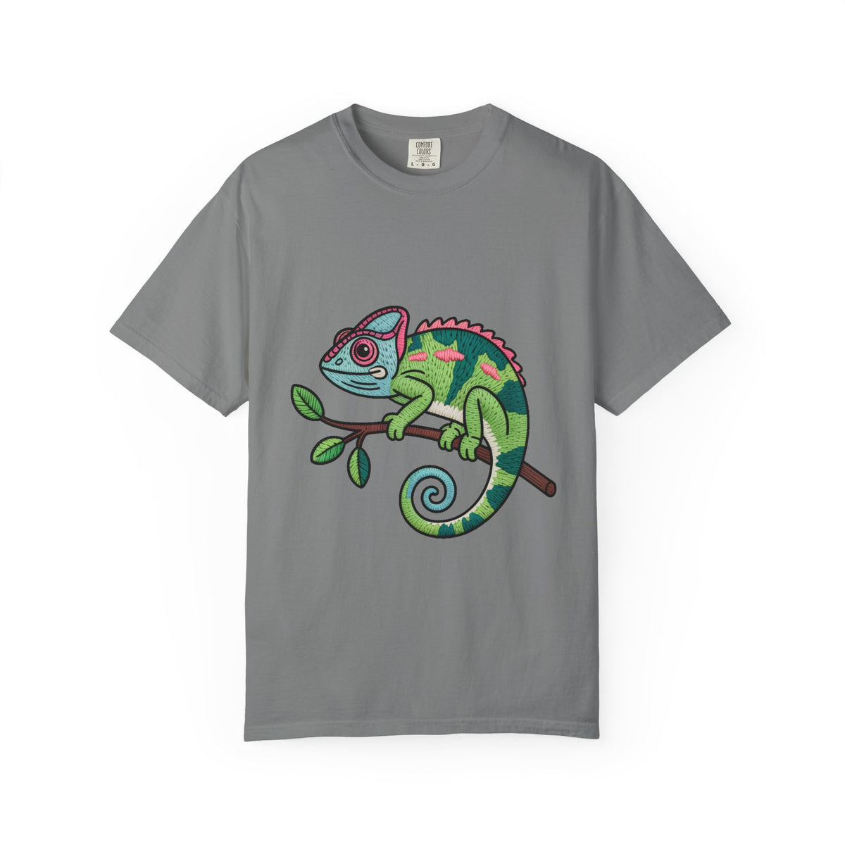 Cute Chameleon Shirt, Chameleon On A Branch T-Shirt, Cartoon Reptile Lover Gift, Funny Chameleon Tee