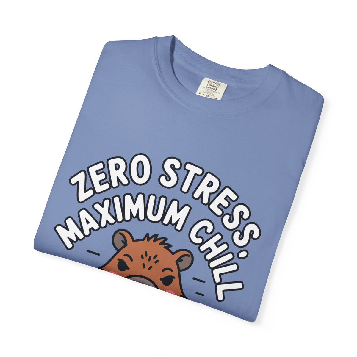 Zero Stress Capybara Shirt, Funny Hot Spring Capybara T-Shirt, Maximum Chill Tee, Cute Animal Lover Gift