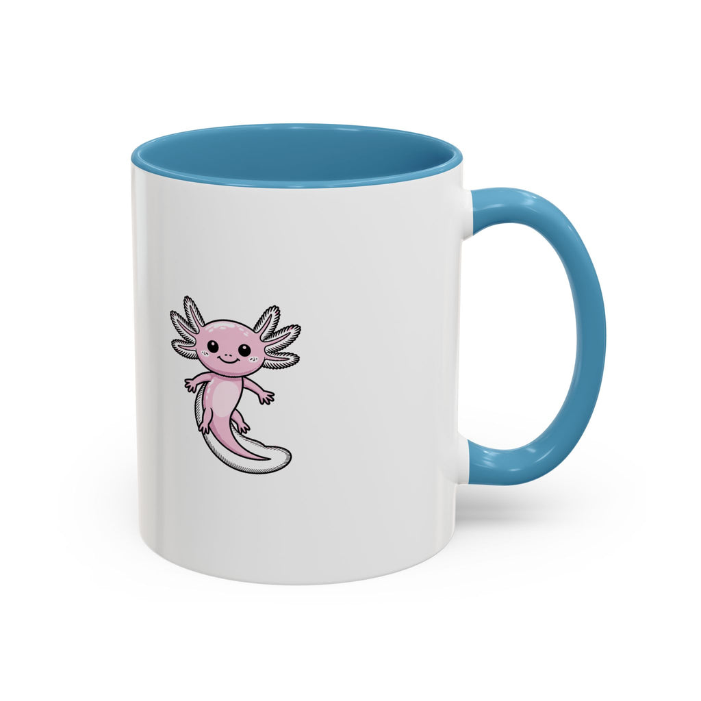 Cute Axolotl Mug, Smiling Axolotl Coffee Cup, Kawaii Axolotl Gift, Cute Animal Lover Mug, Aquatic Pet Mug for Her