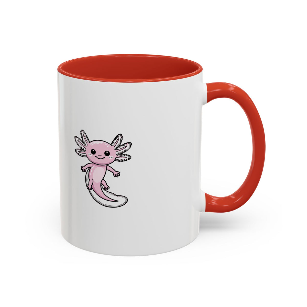 Cute Axolotl Mug, Smiling Axolotl Coffee Cup, Kawaii Axolotl Gift, Cute Animal Lover Mug, Aquatic Pet Mug for Her