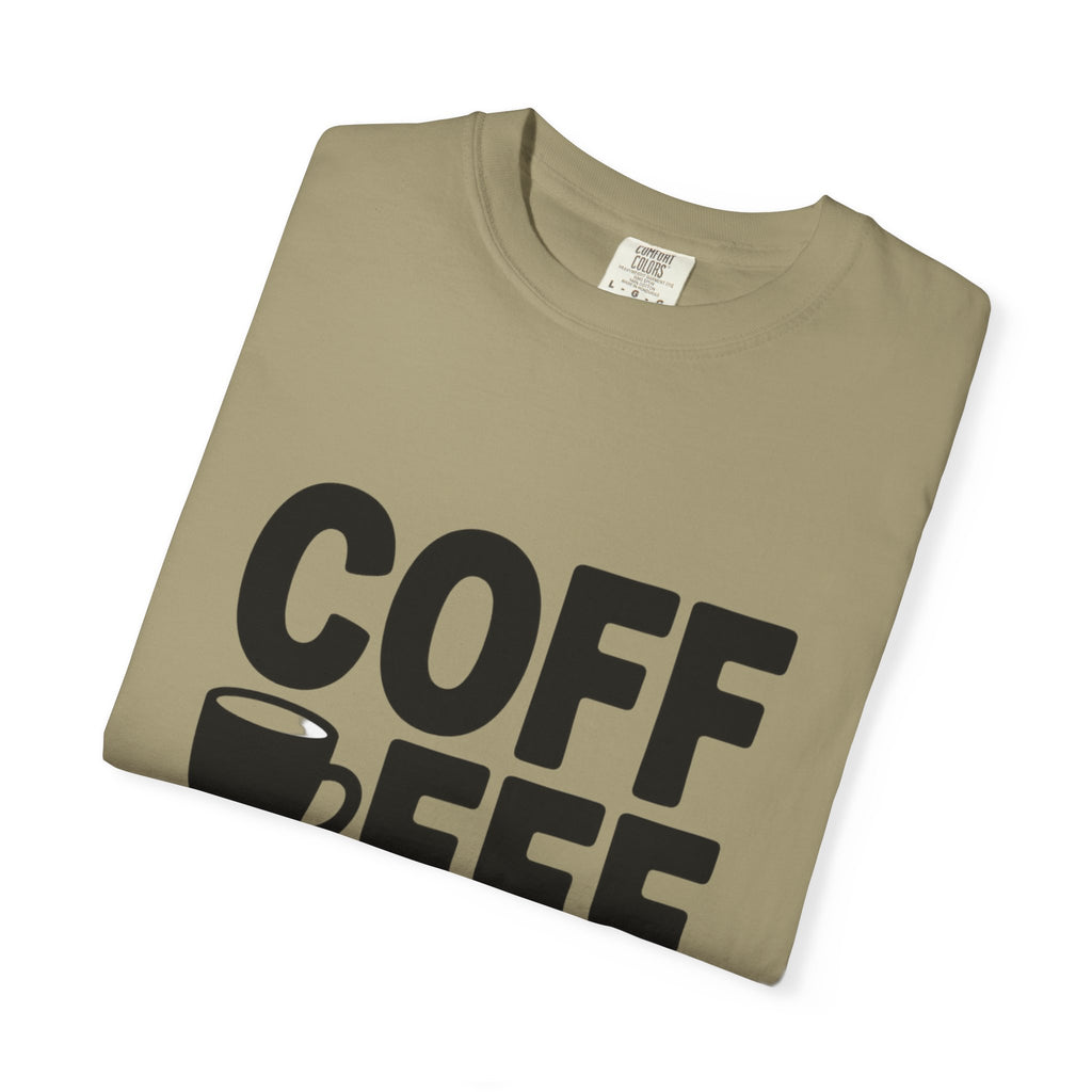 Coffee First Typography T-Shirt