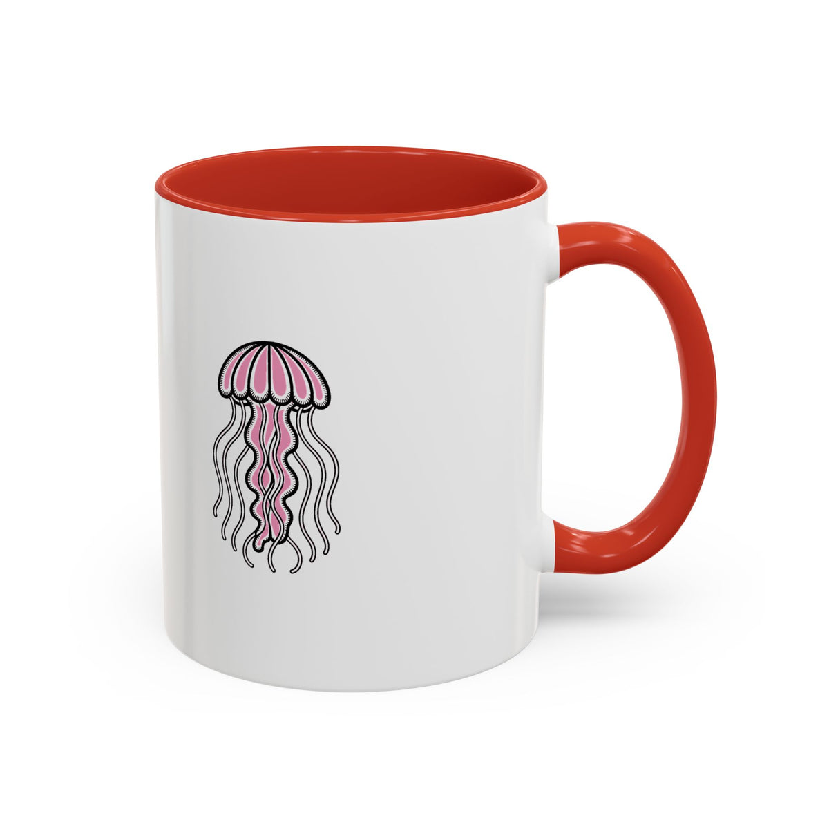 Cute Jellyfish Mug, Glowing Jellyfish Coffee Cup, Ocean Lover Gift, Cute Sea Animal Ceramic Mug, Ocean Lover Gift