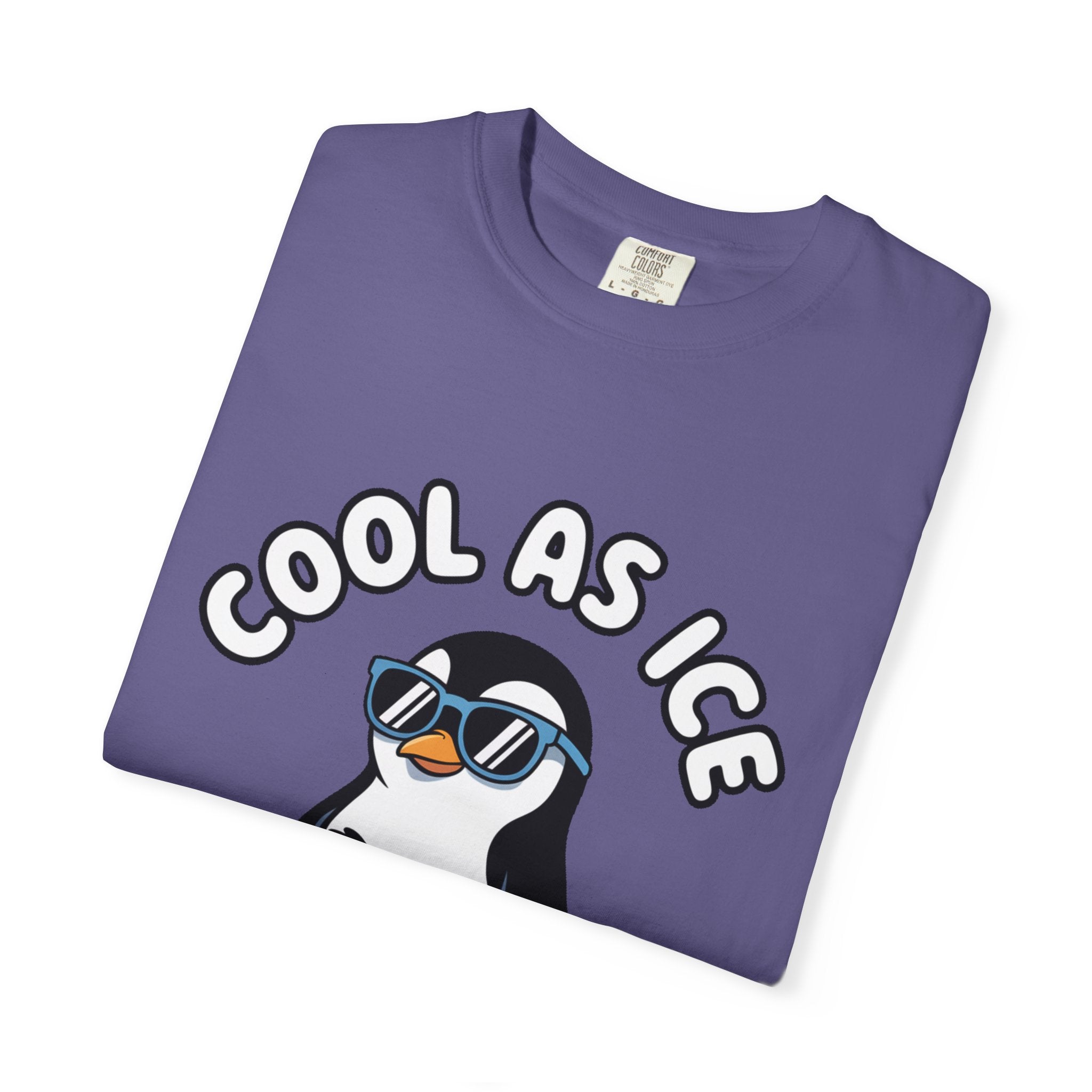 Cool As Ice Penguin Shirt, Funny Sunglasses Penguin T-Shirt, Cute Winter Animal Tee, Ice Block Bird Lover Gift