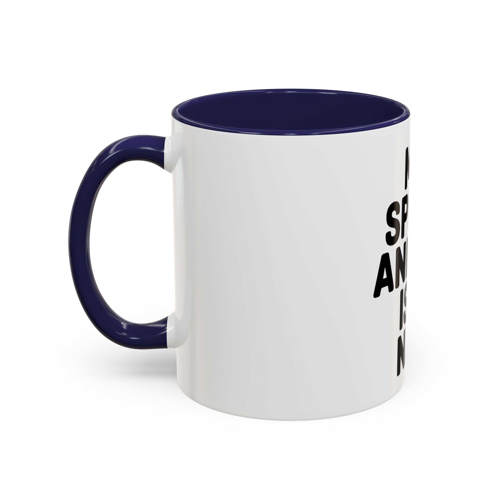 My Spirit Animal Is A Nap Mug, Funny Nap Lover Coffee Cup, Lazy Day Sarcastic Gift, Bold Typography Accent Mug for Coffee or Tea