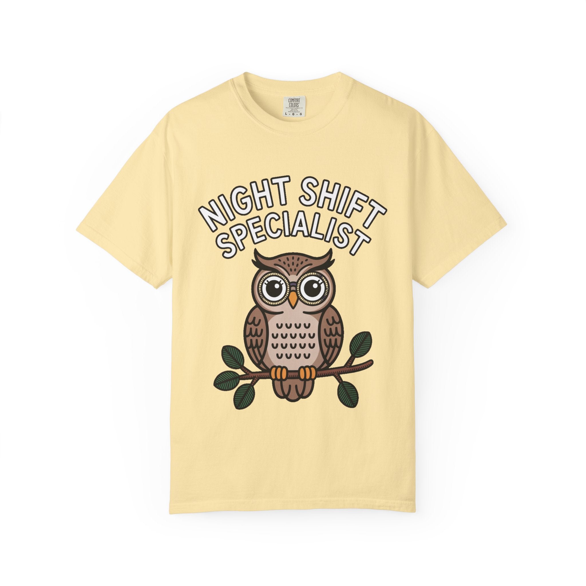Night Shift Owl Shirt, Funny Night Shift Specialist T-Shirt, Cute Owl With Glasses Tee, Nurse Gift, Night Owl Lover Gift