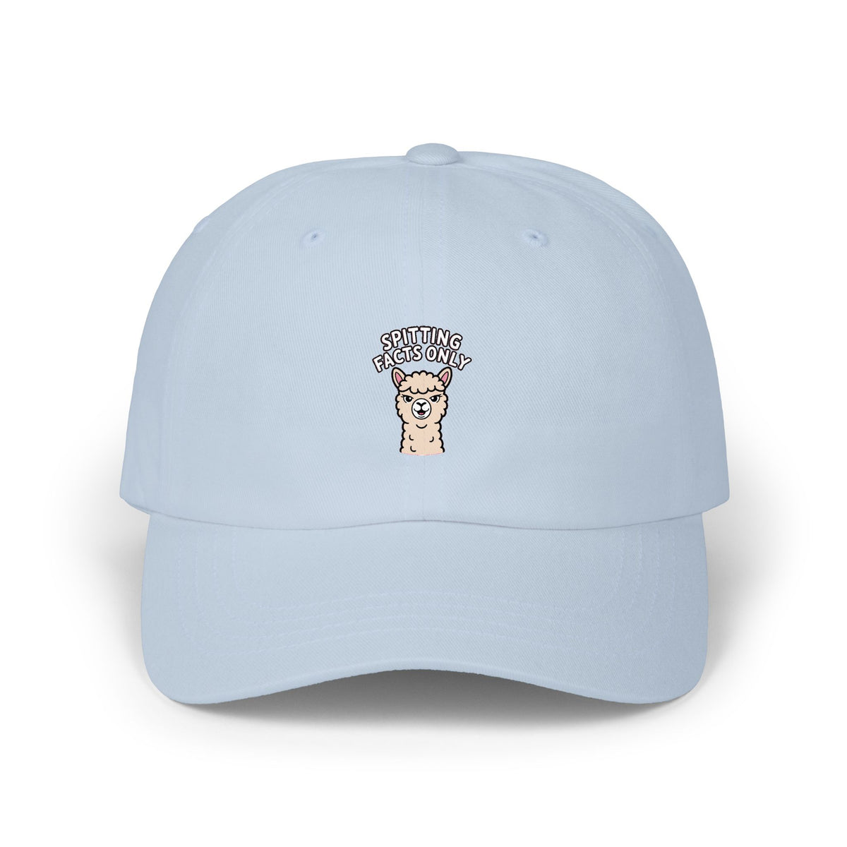 Alpaca Spitting Facts Dad Hat, Funny Alpaca Embroidered Cap, Sassy Animal Baseball Hat, Cute Alpaca Lover Gift, Unisex Dad Cap