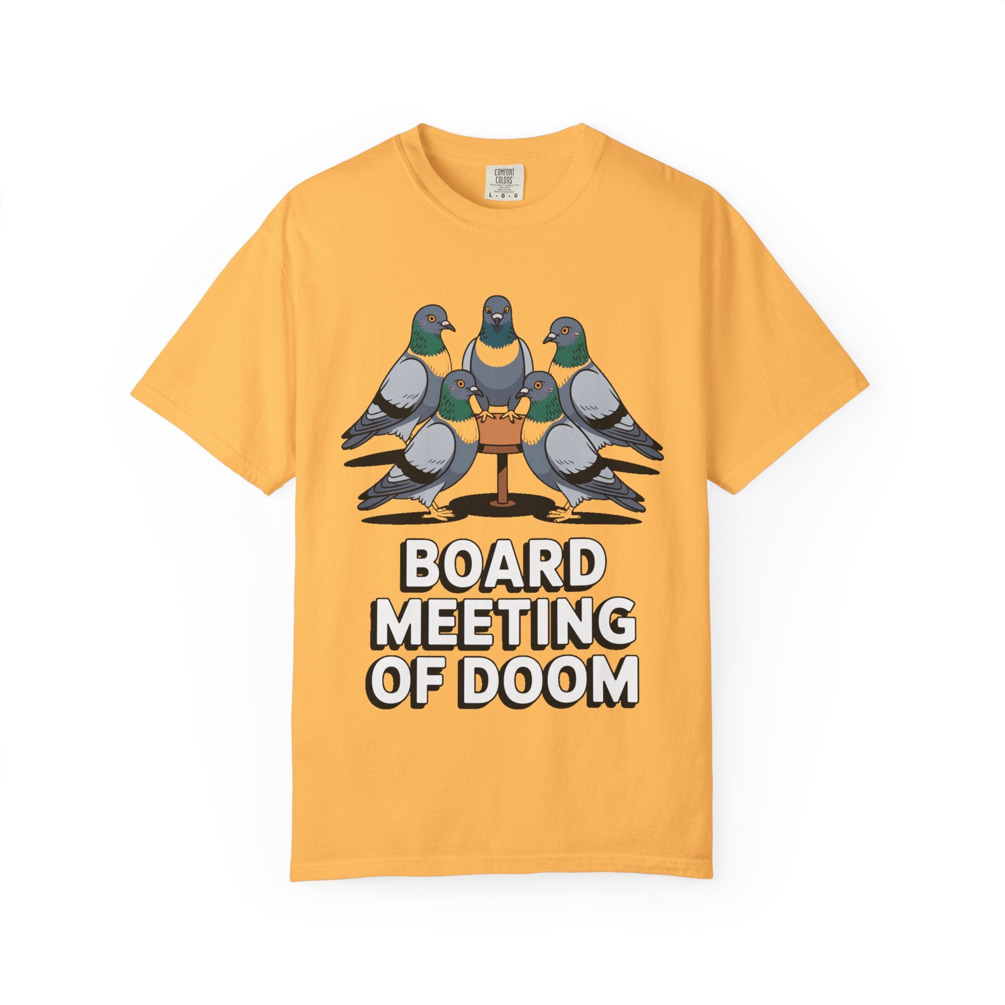 Funny Pigeon Shirt, Board Meeting Of Doom T-Shirt, Office Bird Gift, Funny Coworker Shirt, Sarcastic Work Meme Tee