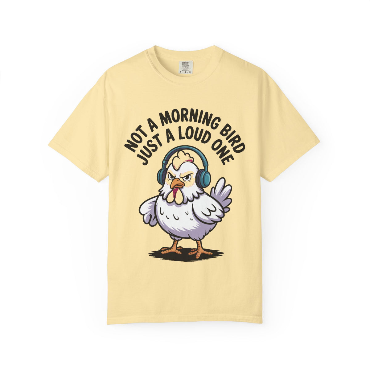 Not A Morning Bird Chicken Shirt, Funny Grumpy Chicken T-Shirt, Sarcastic Bird Lover Gift, Loud Chicken Graphic Tee