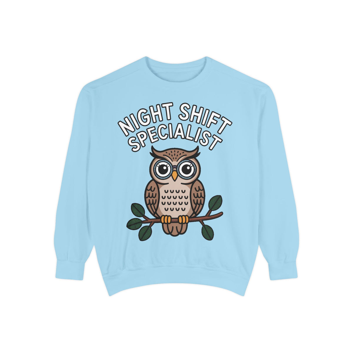 Night Shift Owl Sweatshirt, Funny Night Owl Crewneck, Night Shift Specialist Gift, Cute Bird Lover Sweatshirt, Nurse Gift