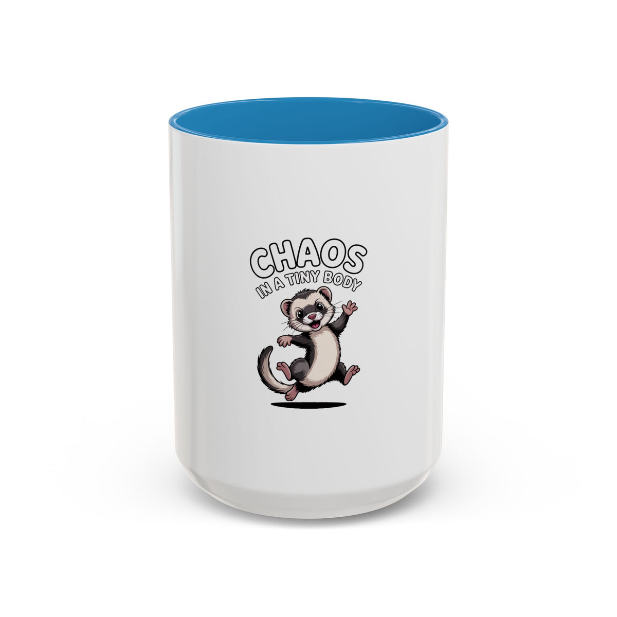 Funny Ferret Mug, Chaos In A Tiny Body Mug, Cute Ferret Lover Gift, Ferret Owner Coffee Cup, Funny Pet Mug Gift