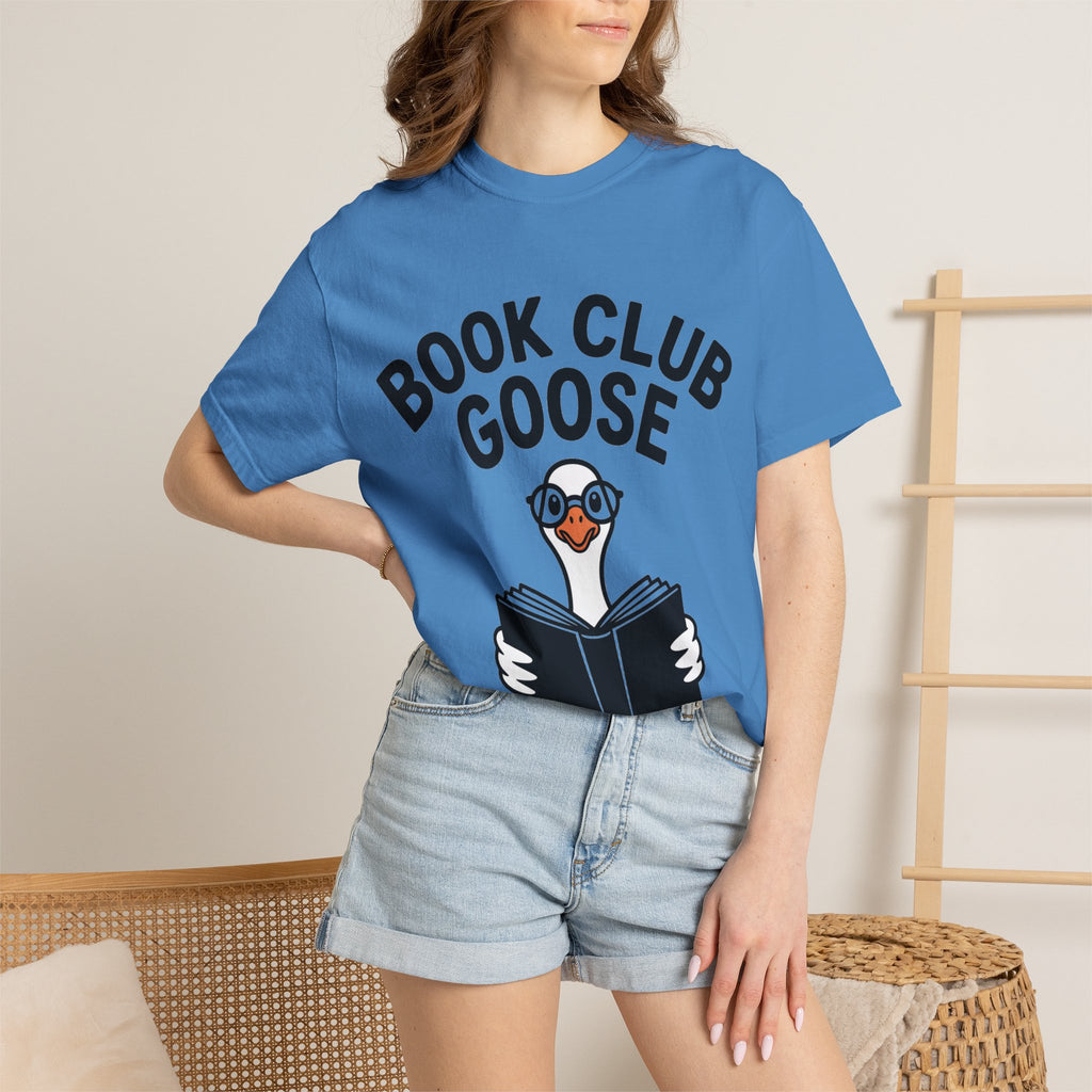 Book Club Goose Shirt, Funny Reading Goose T-Shirt, Bookworm Gift, Cute Bookish Bird Tee, Librarian Gift Shirt