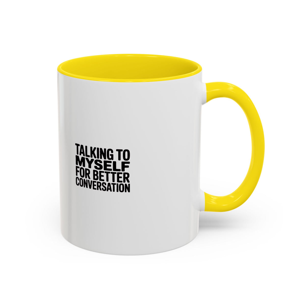 Talking To Myself For Better Conversation Mug, Funny Sarcastic Coffee Mug, Introvert Gift, Minimalist Typography Coffee Cup