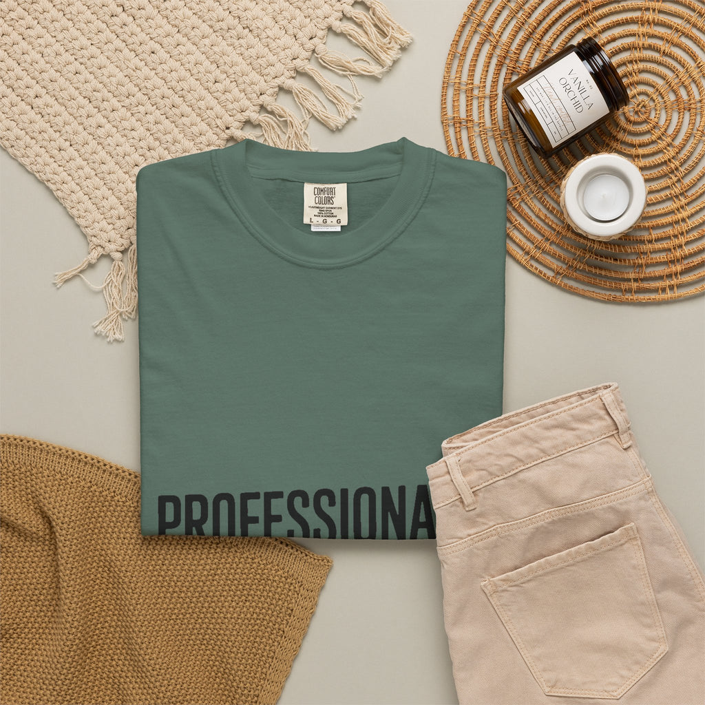 Professionally Awkward Shirt, Funny Sarcastic T-Shirt, Bold Typography Tee, Office Humor Gift, Introvert Coworker Shirt