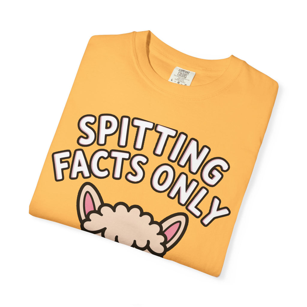 Funny Alpaca Shirt, Spitting Facts Only T-Shirt, Sassy Alpaca Tee, Cute Alpaca Lover Gift, Funny Animal Graphic Shirt