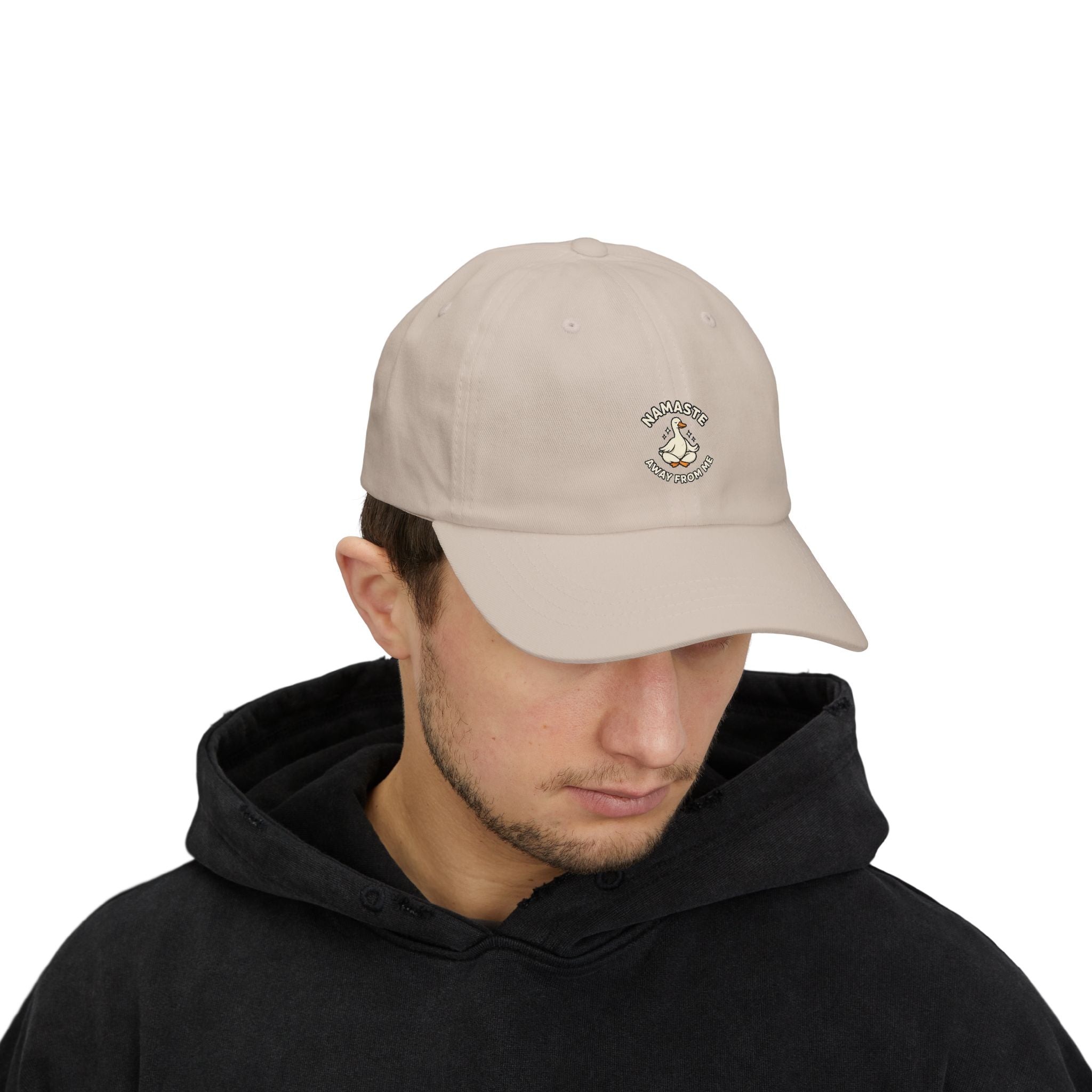 Dad Cap — "Namaste Bitches" Yoga Hand Gesture Embroidered Hat