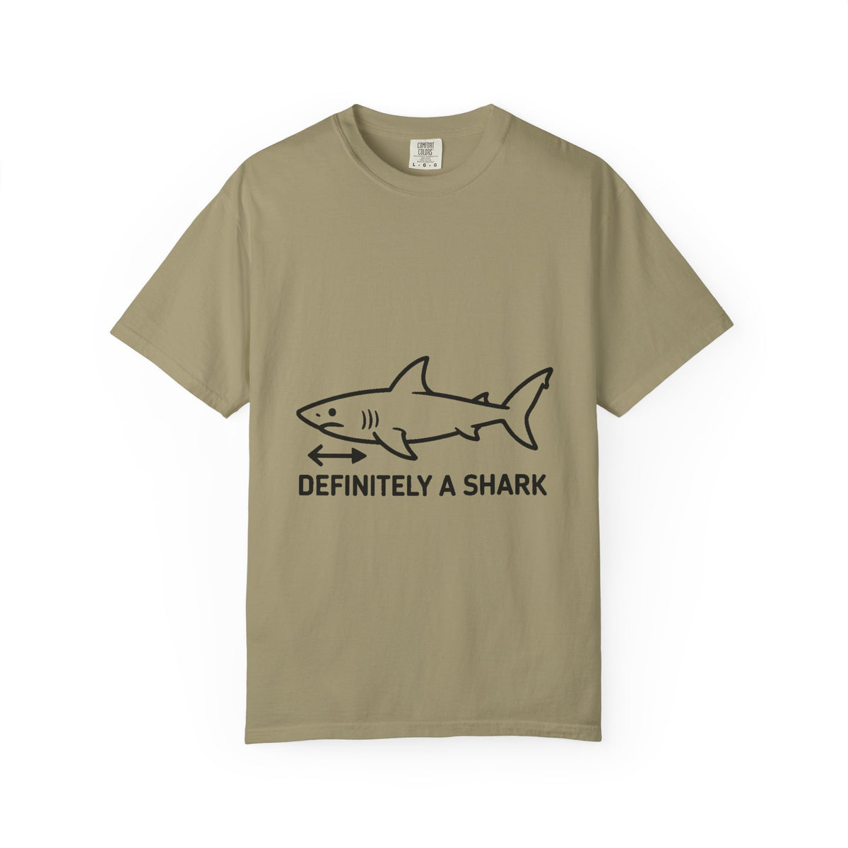 Definitely A Shark Diagram Shirt, Funny Deadpan Meme Tee, Sarcastic Textbook Diagram T-Shirt, Shark Lover Gift