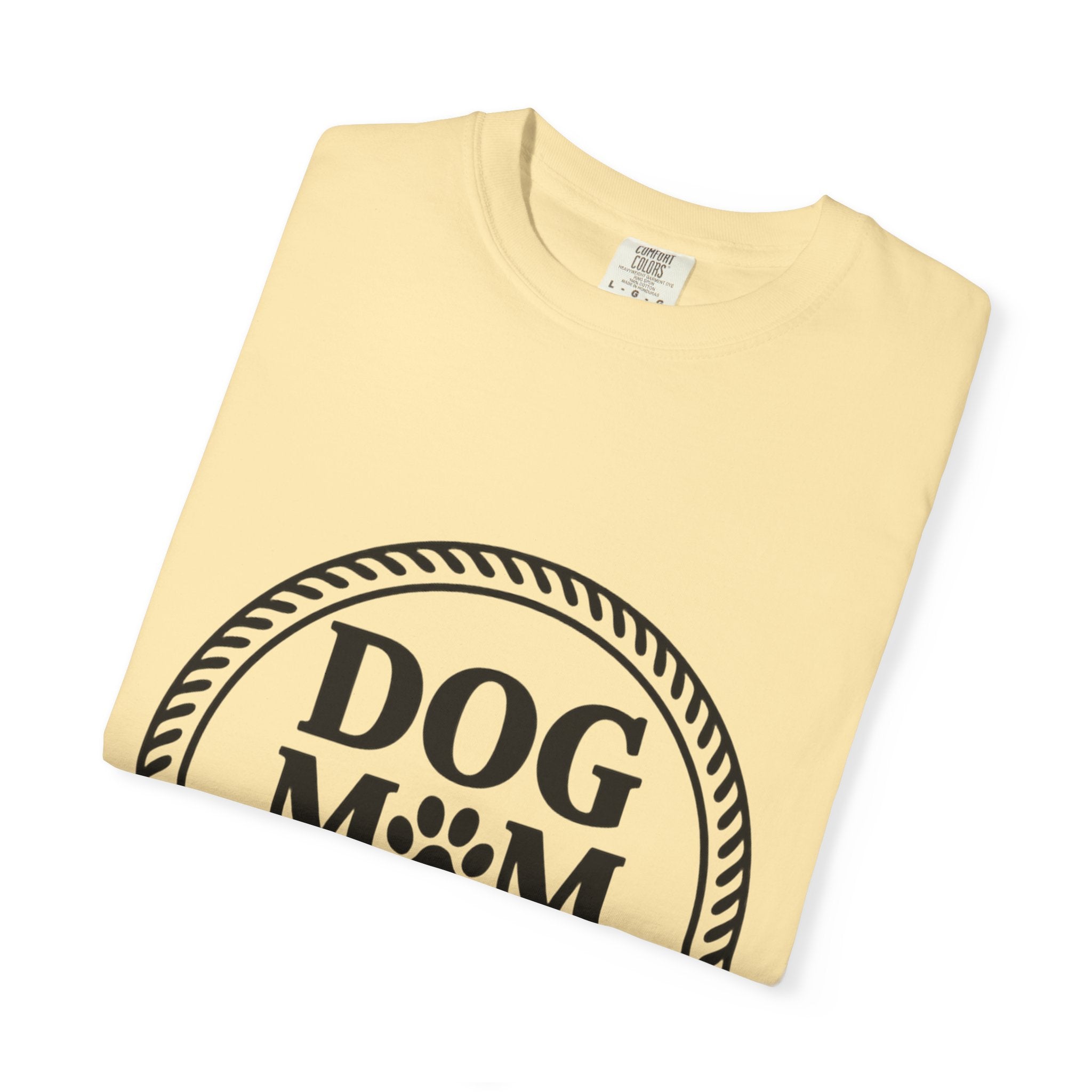 Dog Mom Club Badge Shirt, Vintage Stamp Dog Lover T-Shirt, Funny Dog Mom Gift, Minimalist Paw Print Tee