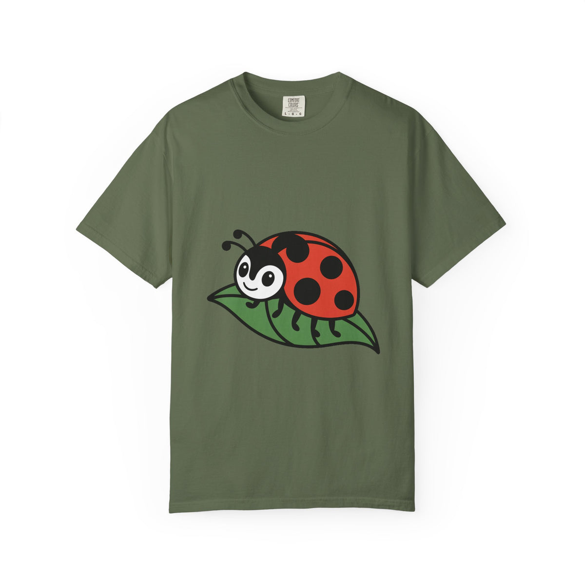 Cute Ladybug T-Shirt, Ladybug On A Leaf Shirt, Garden Bug Lover Gift, Nature Insect Graphic Tee, Kids Ladybug Shirt