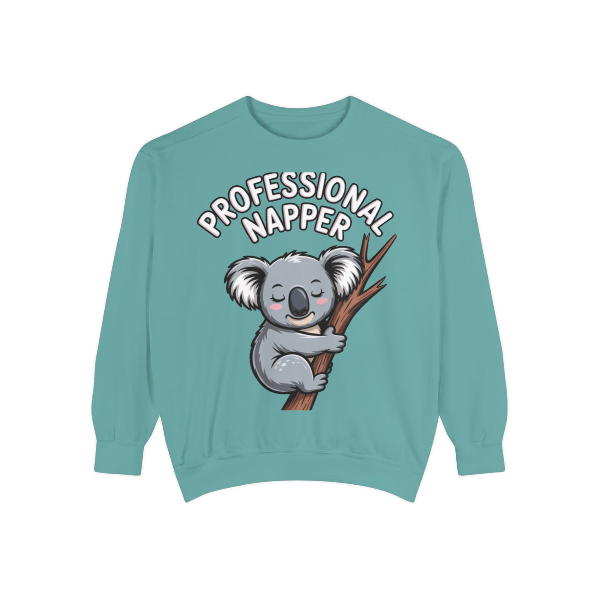 Professional Napper Koala Sweatshirt, Funny Koala Crewneck, Cute Nap Lover Gift, Cozy Animal Sweatshirt for Sleepy Souls