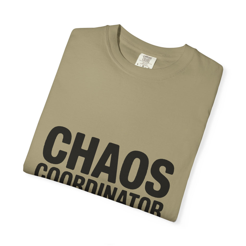 Chaos Coordinator In Training Shirt, Funny Bold Typography Tee, Sarcastic Mom Life T-Shirt, Gift for New Parents or Teachers