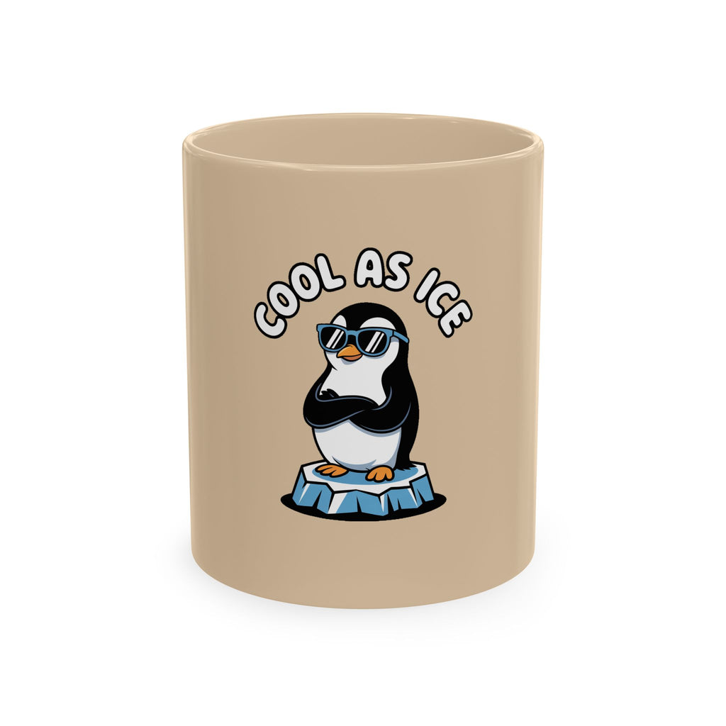 Cool As Ice Penguin Mug, Funny Penguin Coffee Mug, Cute Sunglasses Penguin Gift, Cool Animal Ceramic Mug for Coffee Lovers