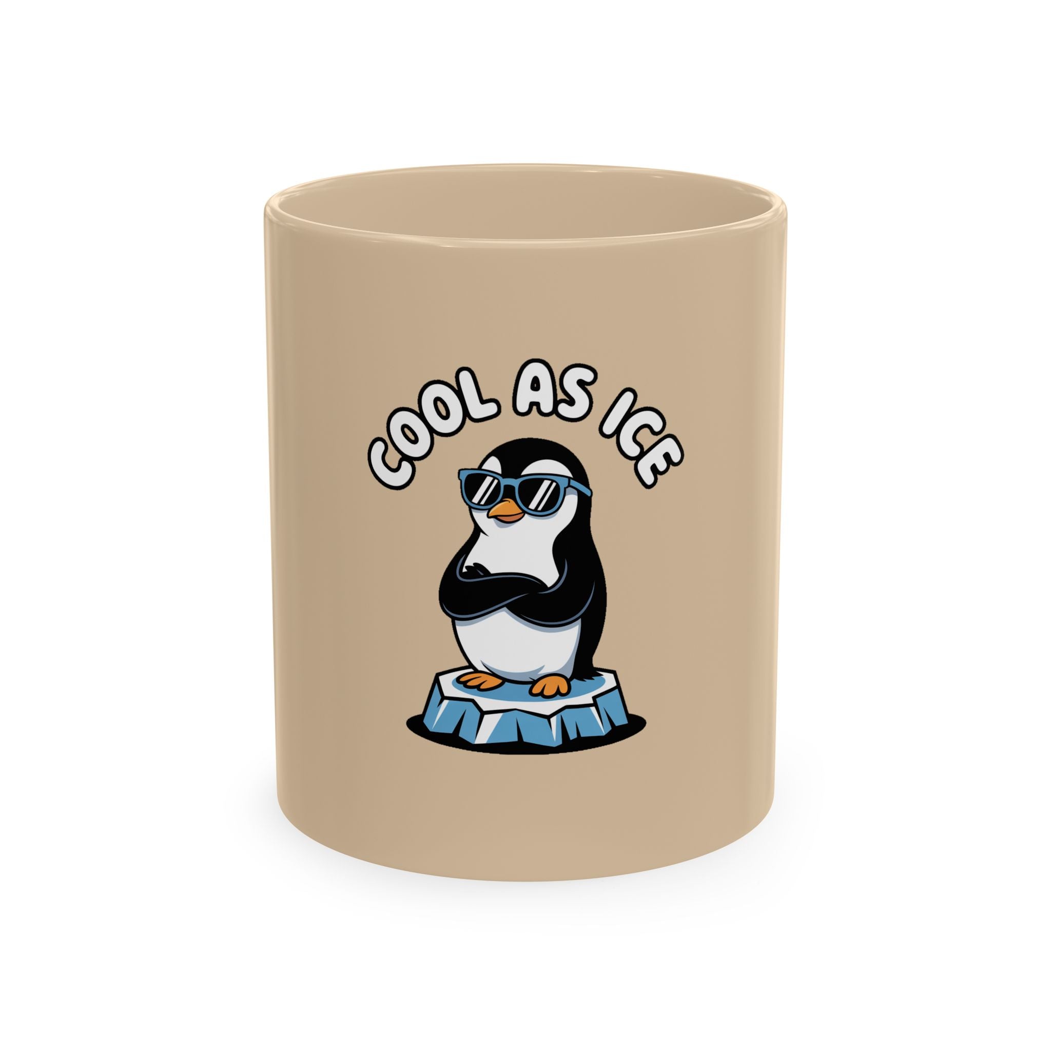 Cool As Ice Penguin Mug, Funny Penguin Coffee Mug, Cute Sunglasses Penguin Gift, Cool Animal Ceramic Mug for Coffee Lovers