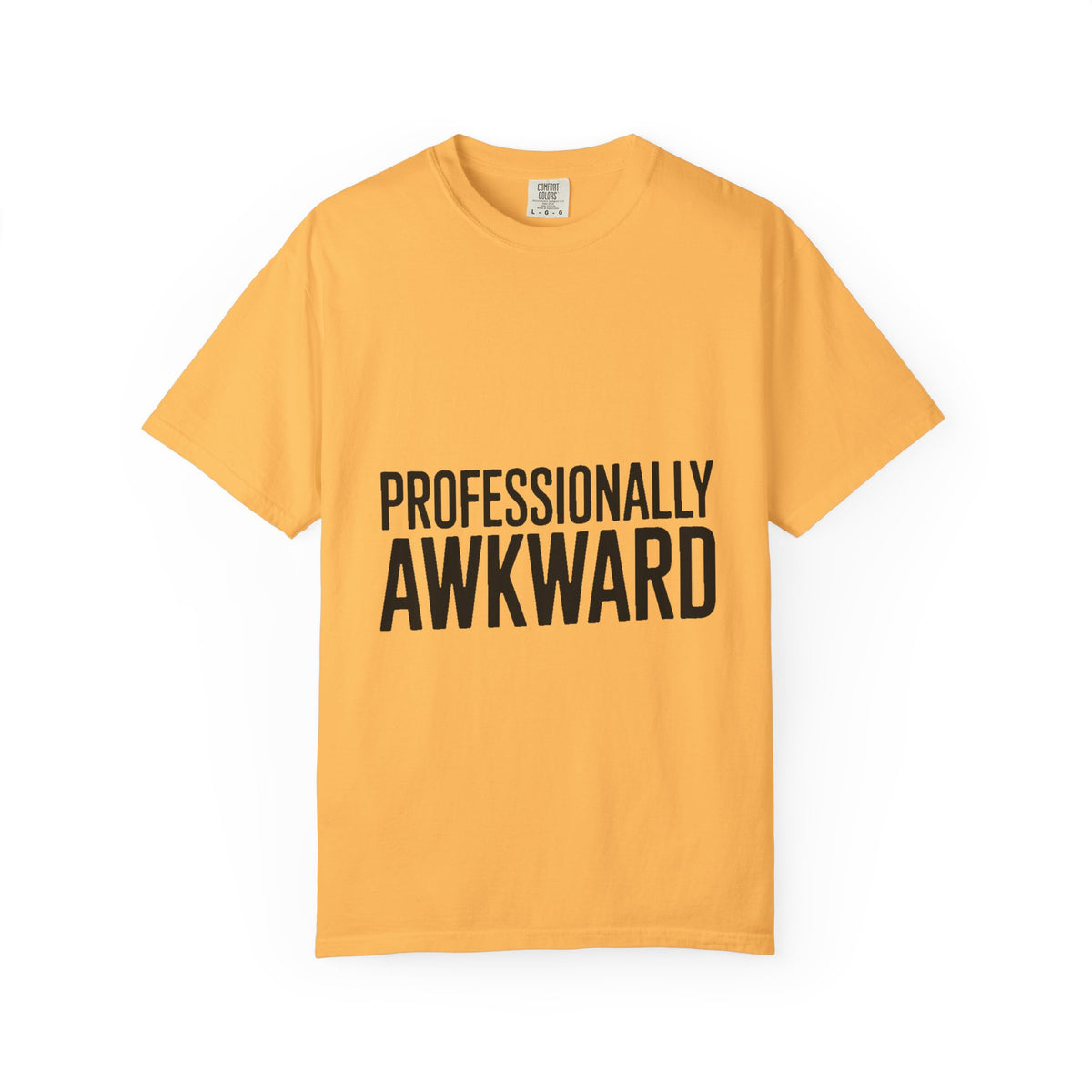 Professionally Awkward Shirt, Funny Sarcastic T-Shirt, Bold Typography Tee, Office Humor Gift, Introvert Coworker Shirt