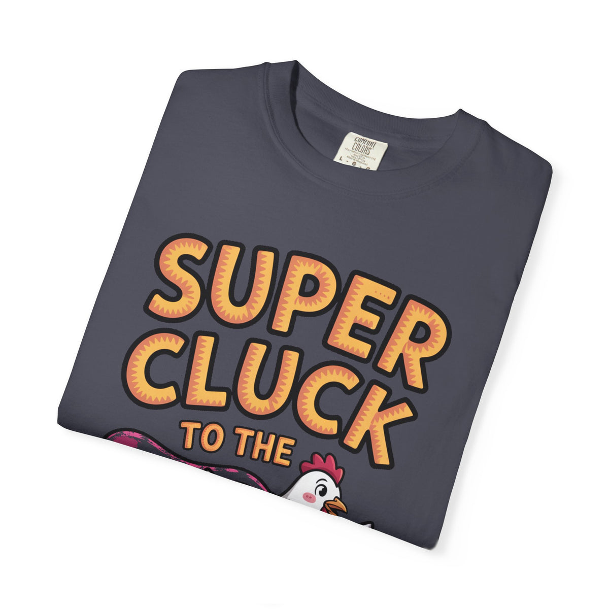Funny Chicken Superhero Shirt, Super Cluck To The Rescue T-Shirt, Cute Cartoon Chicken Tee, Farm Animal Lover Gift