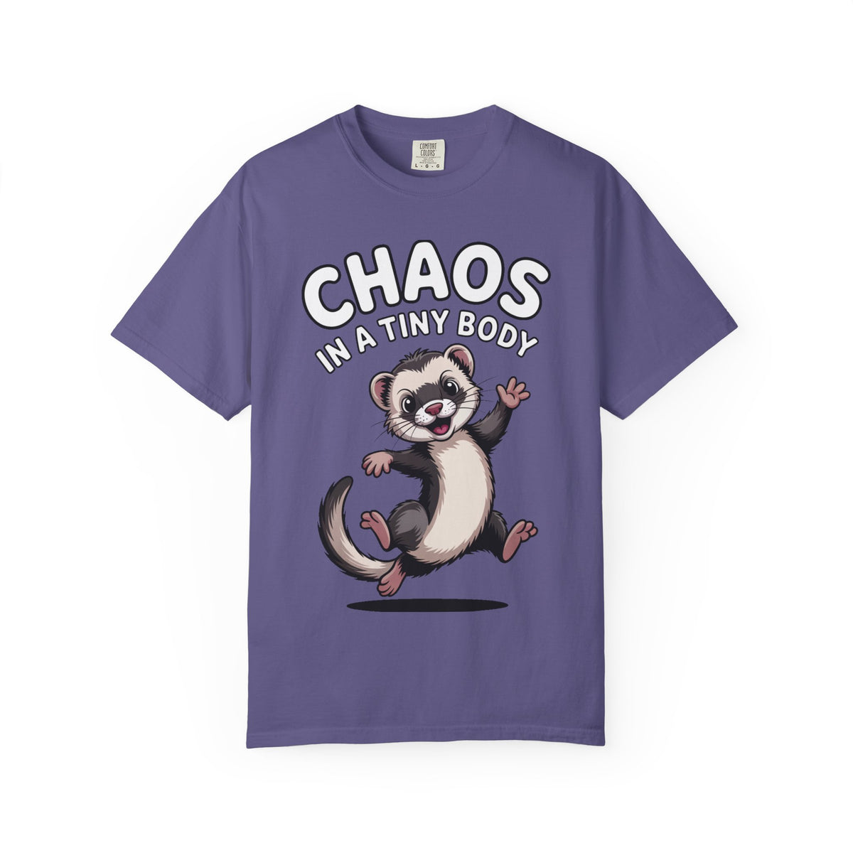 Funny Ferret Shirt, Chaos In A Tiny Body T-Shirt, Cute Ferret Lover Gift, Funny Pet Owner Tee, Ferret Mom Dad Shirt