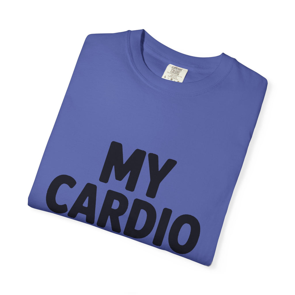 My Cardio Is Running Late Shirt, Funny Gym Excuse T-Shirt, Sarcastic Workout Tee, Lazy Fitness Humor Gift
