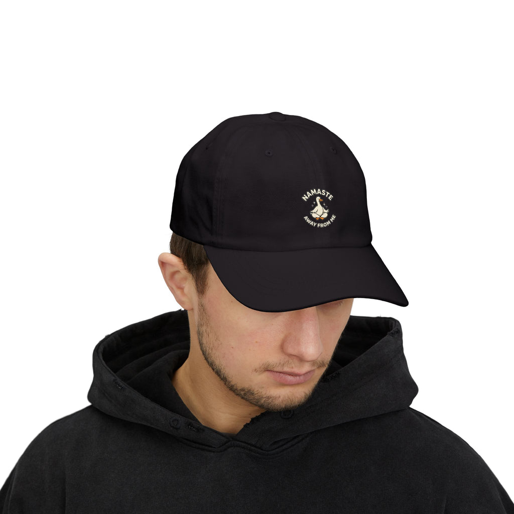 Dad Cap — "Namaste Bitches" Yoga Hand Gesture Embroidered Hat