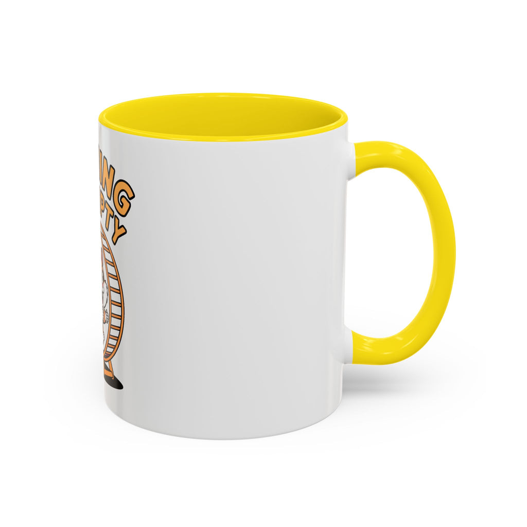 Running On Empty Hamster Mug, Funny Tired Hamster Coffee Cup, Cute Exhausted Wheel Runner Gift, Sarcastic Coffee Mug for Coworker