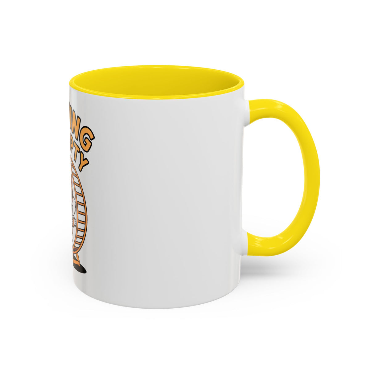 Running On Empty Hamster Mug, Funny Tired Hamster Coffee Cup, Cute Exhausted Wheel Runner Gift, Sarcastic Coffee Mug for Coworker