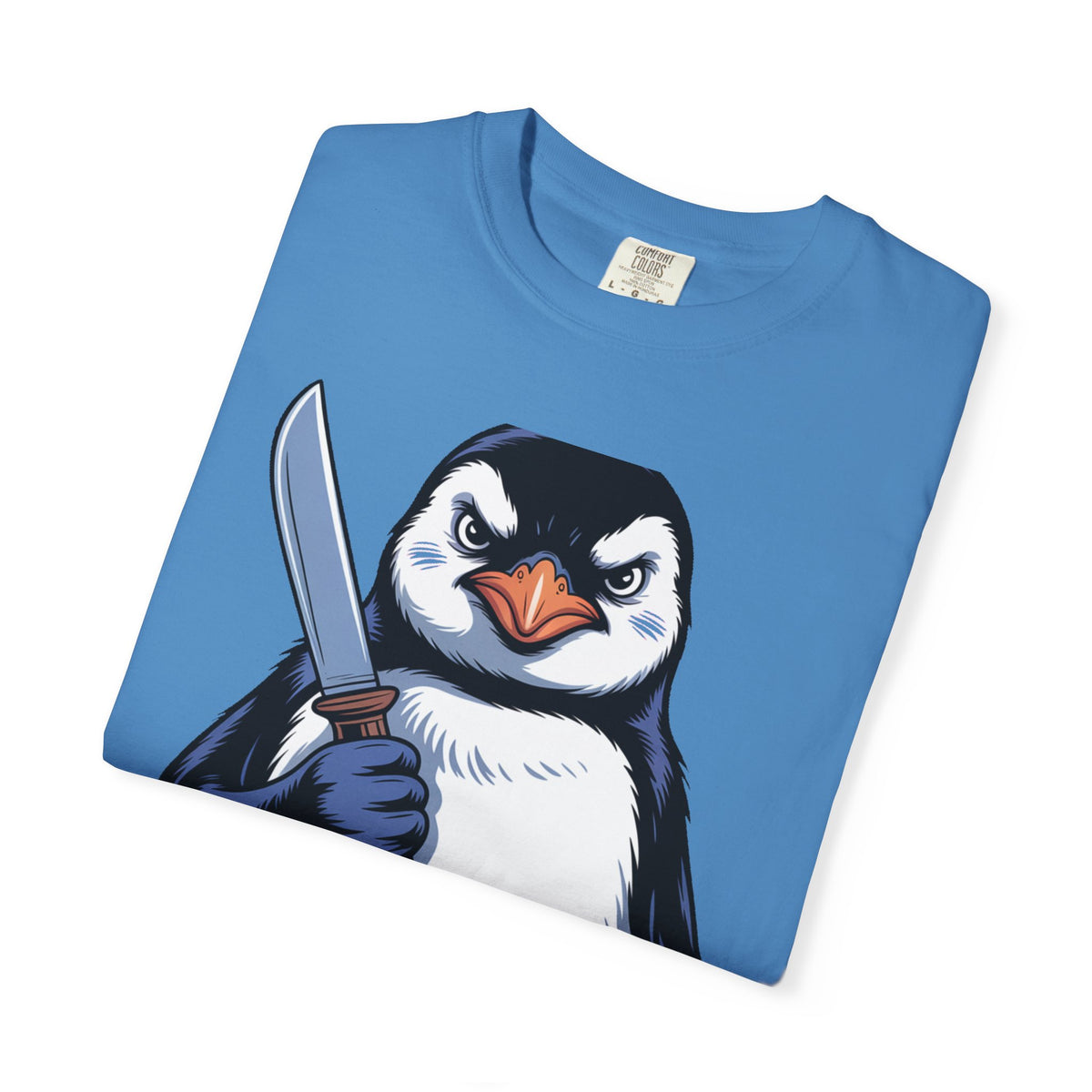 Funny Penguin Shirt, Pacifism Was Never An Option Tee, Dramatic Penguin With Knife T-Shirt, Sarcastic Meme Gift Shirt