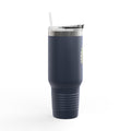 Peacock Travel Mug 40oz, Cute Peacock Feathers Tumbler with Handle, Bird Lover Gift, Insulated Stainless Steel Cup with Straw