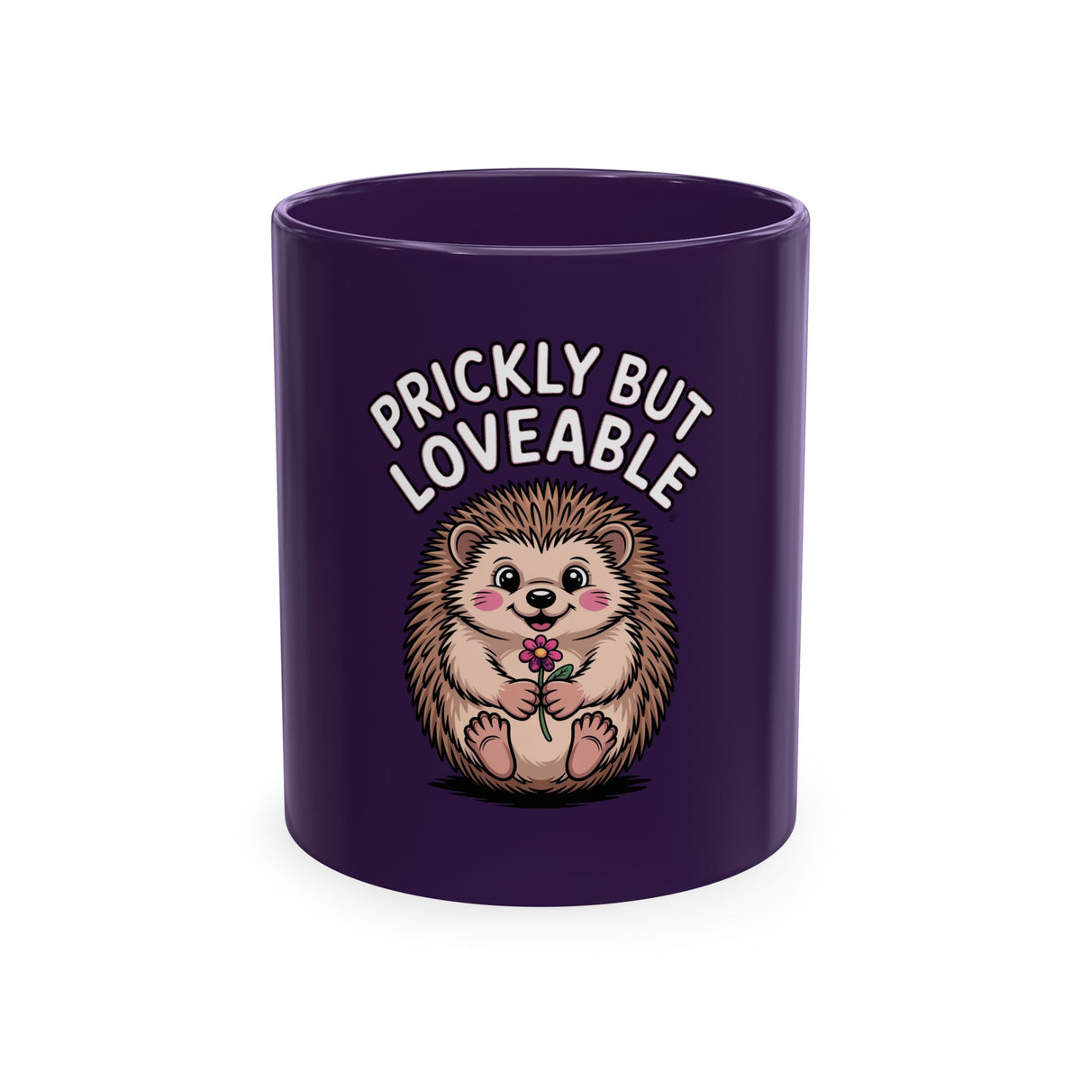 Prickly But Loveable Hedgehog Mug, Cute Hedgehog Coffee Cup, Funny Animal Lover Gift, Hedgehog Lover Present