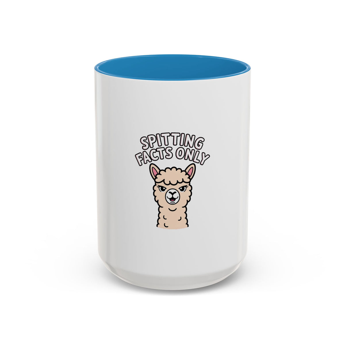 Funny Alpaca Mug, Spitting Facts Only Coffee Mug, Sassy Alpaca Gift, Cute Cartoon Animal Mug, Funny Coffee Cup Gift For Her