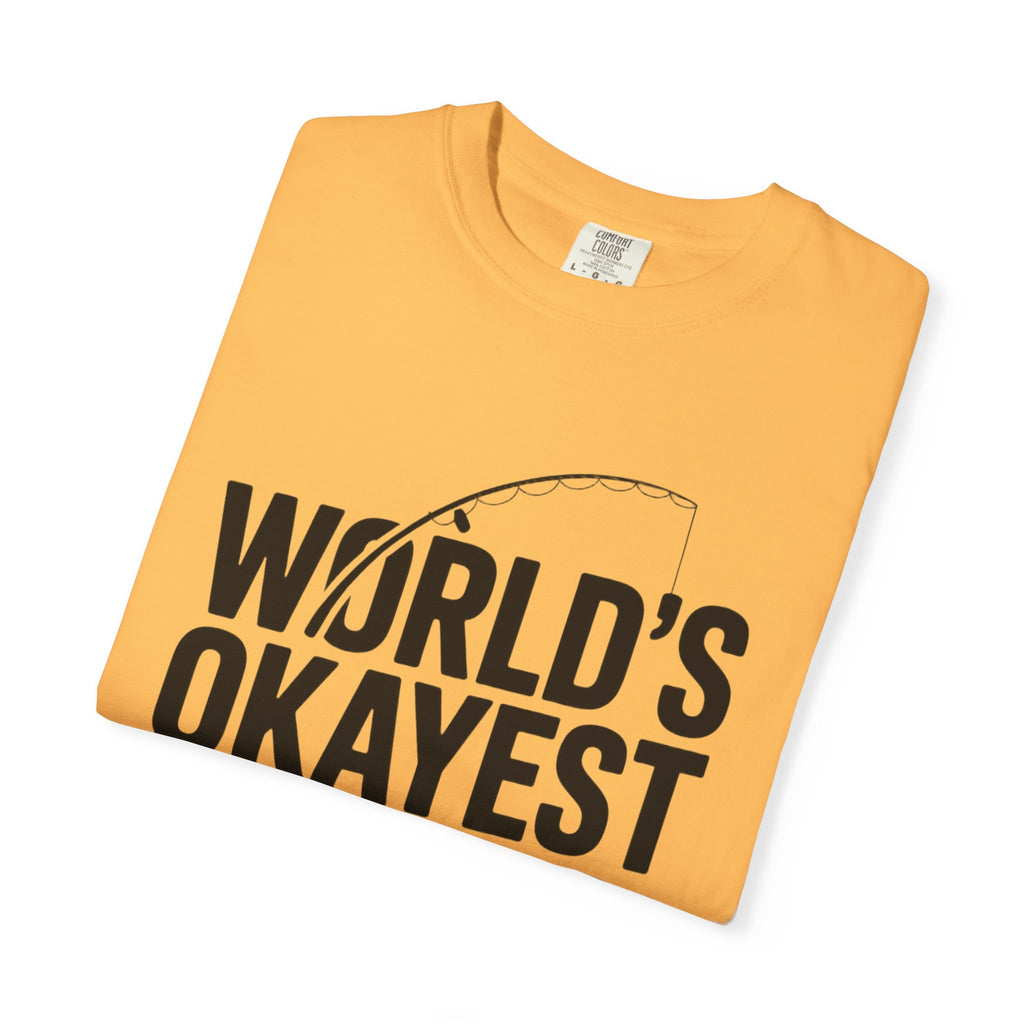 World's Okayest Dad Shirt, Funny Fishing Dad T-Shirt, Fathers Day Gift, Funny Dad Gift From Kids, Sarcastic Dad Tee