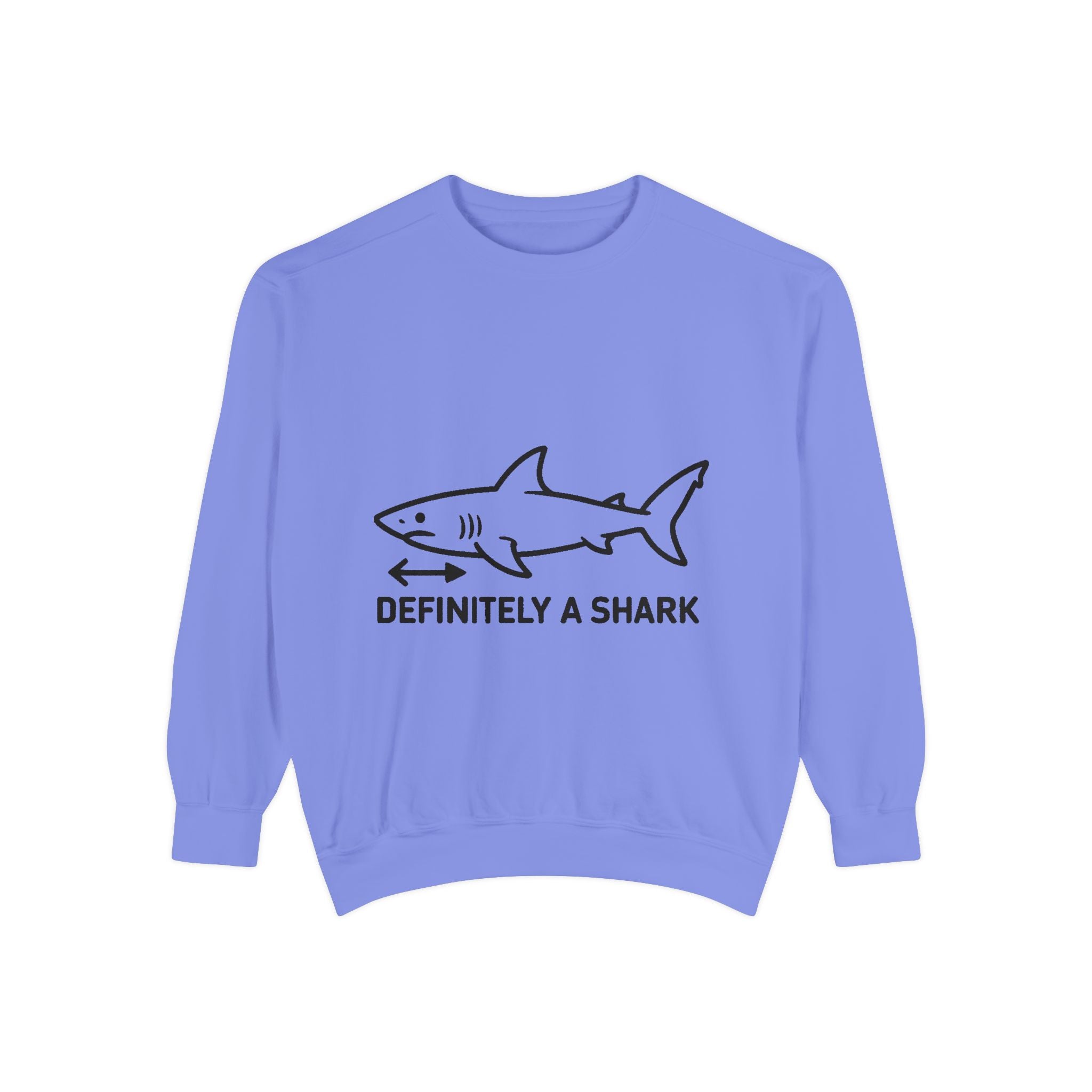 Definitely A Shark Diagram Sweatshirt, Funny Meme Crewneck, Deadpan Textbook Diagram Shirt, Shark Lover Gift, Sarcastic Sweatshirt