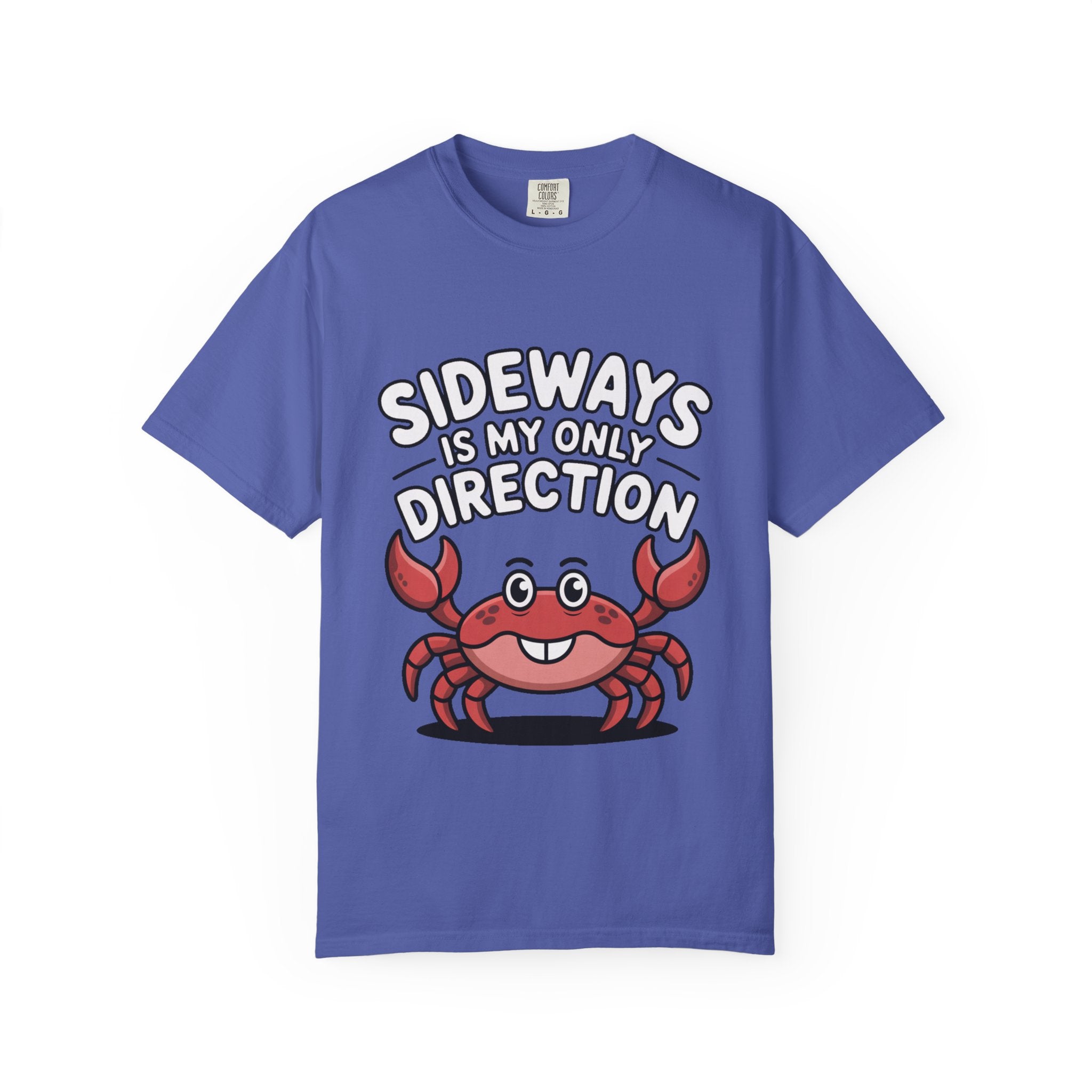 Funny Crab Shirt, Sideways Is My Only Direction T-Shirt, Cute Beach Crab Tee, Funny Ocean Animal Gift