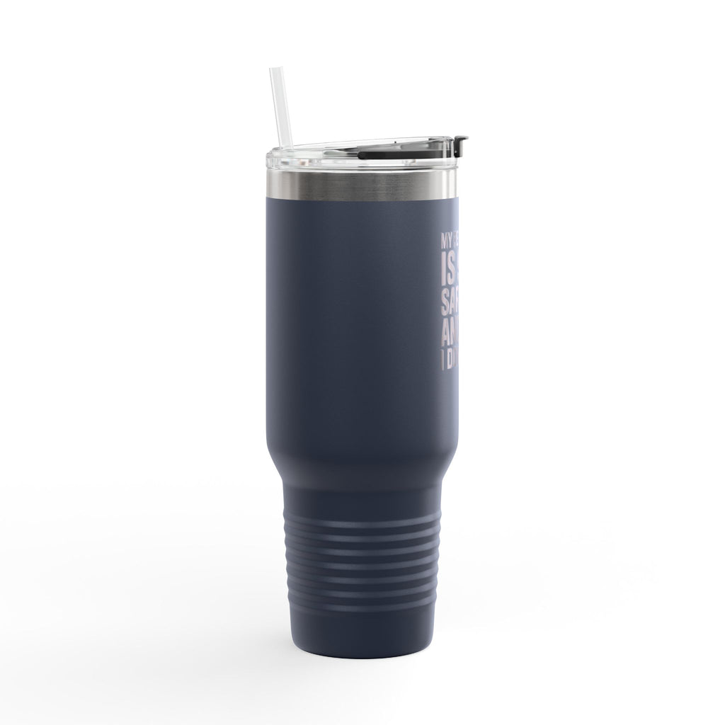Sarcasm Travel Mug, Funny Personality Quote Tumbler, 90% Sarcasm 10% I Don't Care Gift, Sarcastic Coworker Cup