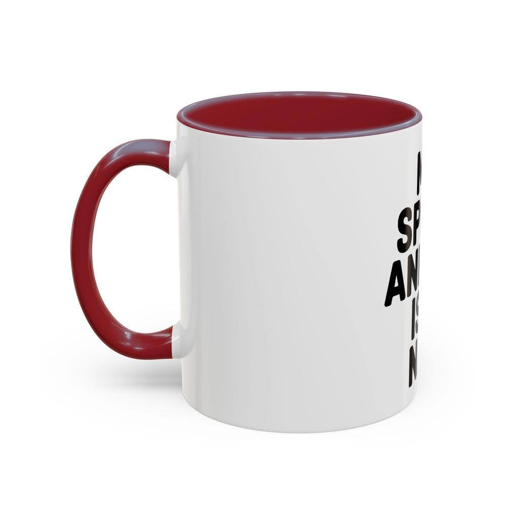 My Spirit Animal Is A Nap Mug, Funny Nap Lover Coffee Cup, Lazy Day Sarcastic Gift, Bold Typography Accent Mug for Coffee or Tea
