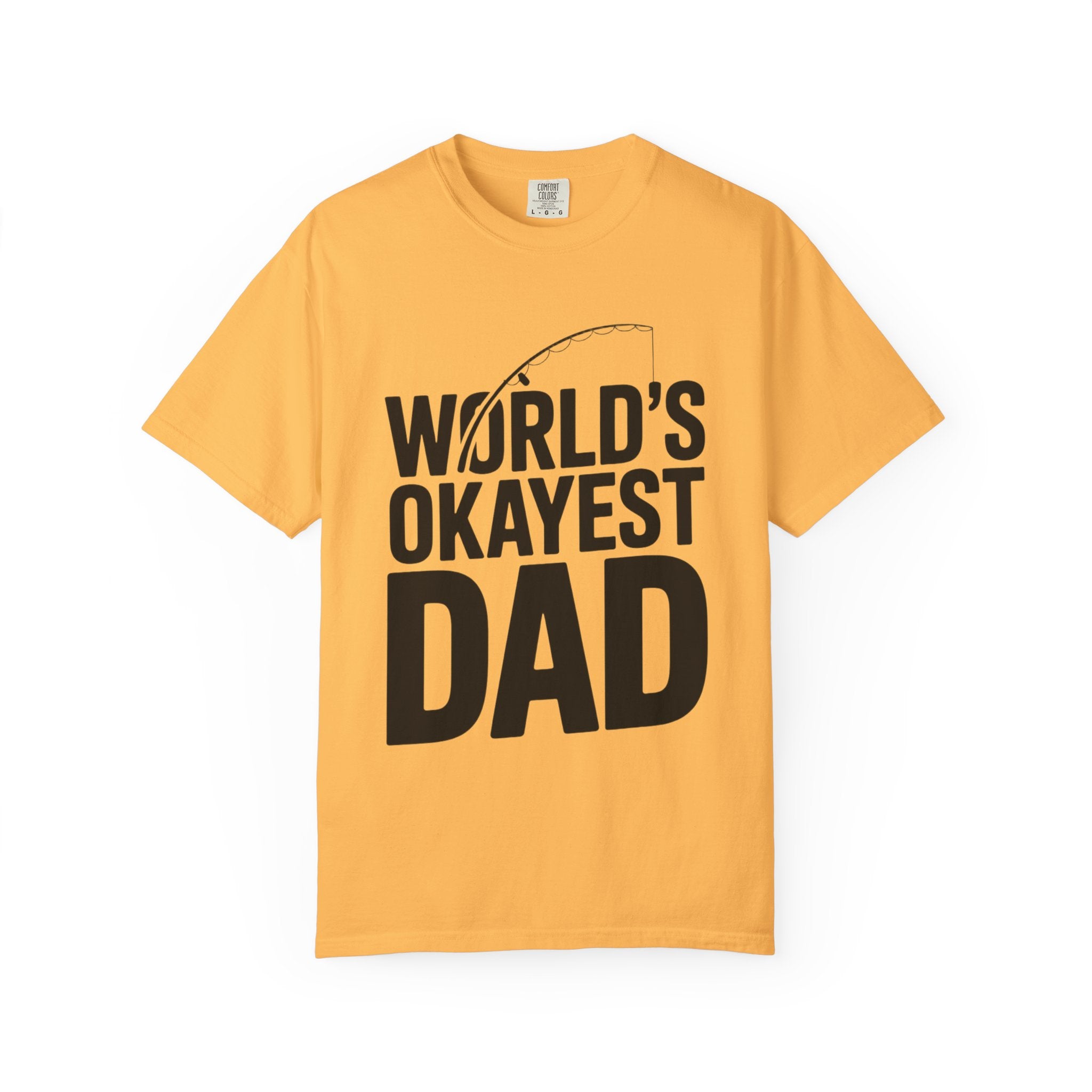 World's Okayest Dad Shirt, Funny Fishing Dad T-Shirt, Fathers Day Gift, Funny Dad Gift From Kids, Sarcastic Dad Tee