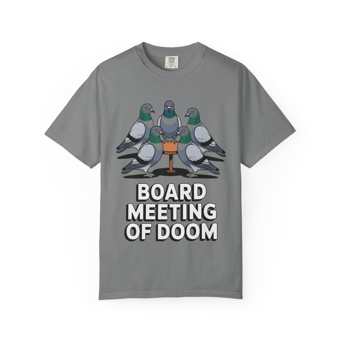 Funny Pigeon Shirt, Board Meeting Of Doom T-Shirt, Office Bird Gift, Funny Coworker Shirt, Sarcastic Work Meme Tee