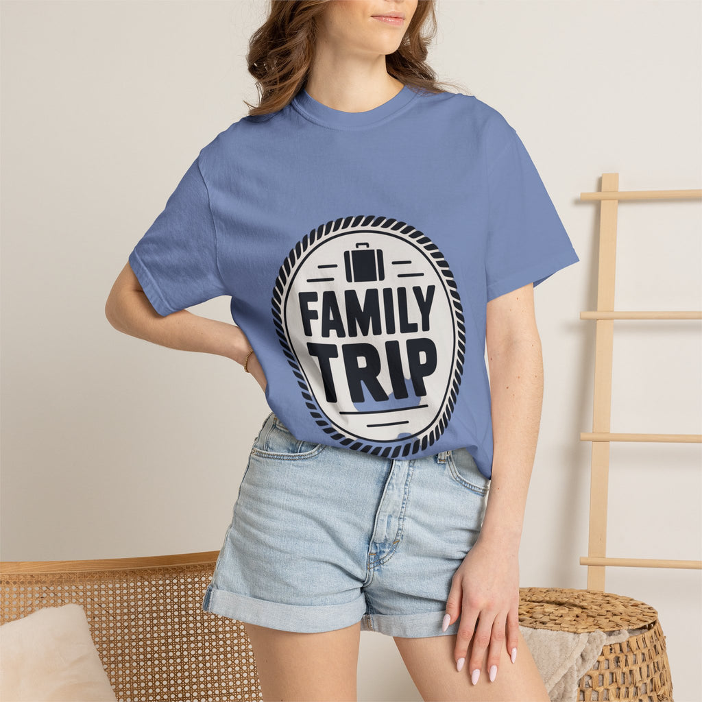 Coin Badge Family Trip T-Shirt