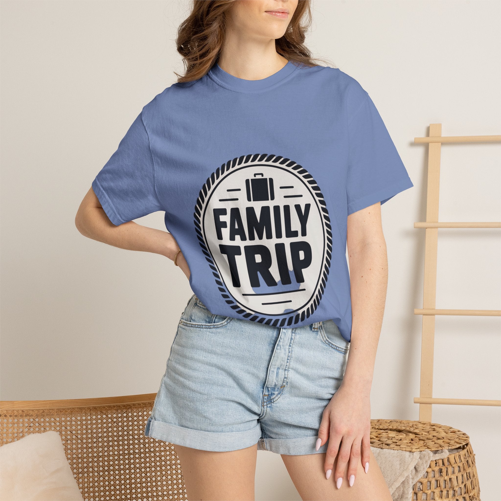 Coin Badge Family Trip T-Shirt