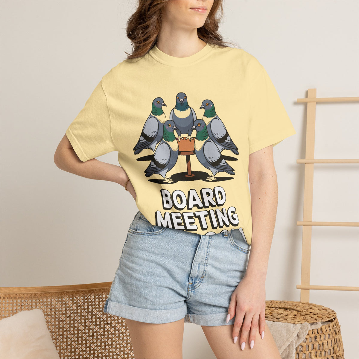 Funny Pigeon Shirt, Board Meeting Of Doom T-Shirt, Office Bird Gift, Funny Coworker Shirt, Sarcastic Work Meme Tee